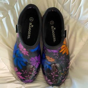 Women’s Sloggers Floral Waterproof Garden Clogs size 7